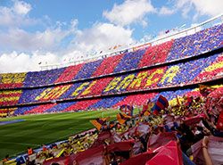 Studieresa till Barcelona och fotbollsmatch med Messi på Camp Nou.